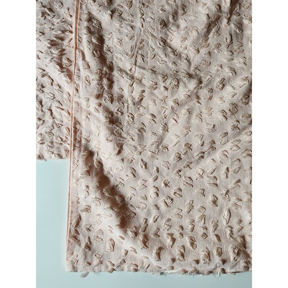 PERI HOME Pink Textured 100% Cotton Lightweight STANDARD Pillow Shams -Set of 2